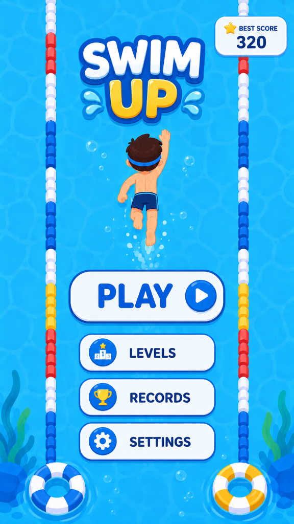 SwimUp Main Menu
